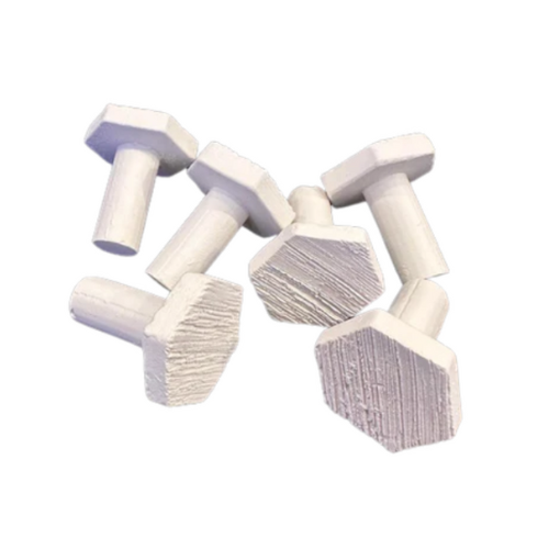 Hexagon Frag Plugs 26mm - White